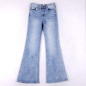 Sneak Peek High Rise Bell Bottom Flare Jeans 3/26 Light Wash